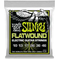 ERNIE BALL 2591 Slinky Flatwound Regular 10-46 - Струны для электрогитары