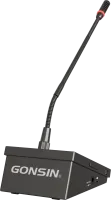 Gonsin DCS-1023D-W-G - Беспроводной дискуссионный пульт делегата с сенсорным 4.3" экраном и съёмным микрофоном на гусиной шее