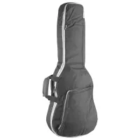 STAGG STB-10 W3 - чехол для акустической гитары 3/4 из плотного черного нейлона с 10мм мягкой прокладкой из поролоная, 1 карман для аксессуаров, 2 ремня, комфортная крепкая ручка