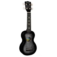 HAMANO U-35BK Black Sparkle укулеле сопрано, клен, гриф махогани, чехол, черный берст с блестками