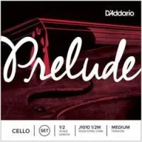 D`addario j1010 1/2m  комплект струн для виолончели 1/2 prelude, medium tension