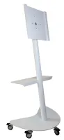 OMB GYRO TROLLEY (white) - Стойка напольная на колесах для монитора 65"