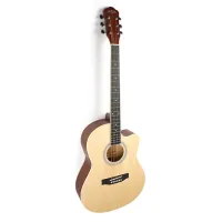 Karavan K-3911 N Гитара акустическая с вырезом, верхняя дека липа, обечайка и нижняя дека липа, гриф махагони, цвет Natural