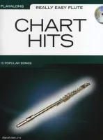 MusicSales AM1000054 - REALLY EASY PLAYALONG CHART HITS FLUTE FLT BOOK/CD