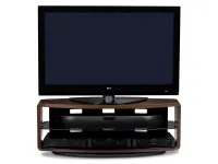 BDI Valera 9729 Chocolate Walnut - Тумба 3-полочная тройной ширины под телевизор
