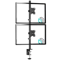 Onkron D208E-B - Кронштейн для двух мониторов 13"-34" настольный, чёрный
