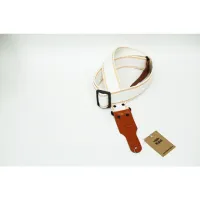 FL10015CD CottonDrive Ремень для гитары, белый, Fidel