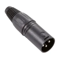 Adam hall 7850 - разъем xlr, male, 3-pole, черный