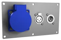 ИМЛАЙТ Панель лючка ПЛ.16.10. (1SCHUKO-1XLRf-1XLRm)