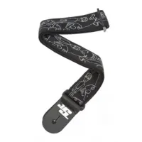 Planet Waves 50JS05 Ремень для гитары нейлон, Joe Satriani, Silver Sketches