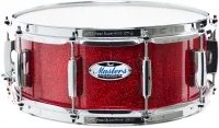 Snare drum Pearl Masters Maple Complete MCT1455S/C319 - Малый барабан 14x5.5 толщиной 5.4 мм из шестислойного клена c ободами SuperHoop II для увеличенного резонанса и проекции. Цвет #319 Красный с искрами Inferno
