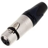 ESHINE ES-850B - Разъем XLR F мама, никелированный корпус  с гальваническим покрытием., , шт