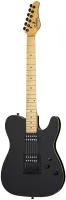 SCHECTER PT BLK M/M - 6-ти струнная электрогитара, 22 лада, корпус: ольха, гриф: клён, на болтах, накладка: клён, звукосниматели: HH Schecter Diamond SuperRock-II, регулировки: грокость, тон (push-pull), 3х позиционный переключатель, цвет: черный