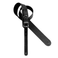 DIMARZIO 2 INCH CUSTOM ITALIAN LEATHER STRAP W/BUCKLE (LONG) BLACK DD3252LBK кожаный гитарный ремень (длинный) с мет. пряжкой дл