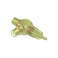 Procab VC220- Переходник RCA (вилка) – 2х RCA (розетка), упаковка 2 шт.