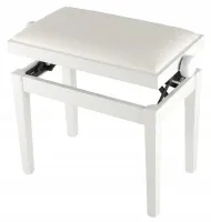 Hidrau BG27 White Matt (LW)  банкетка, сатинированная белая, белая кожа