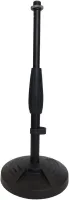 PROEL DST130BK  - Настольная микрофонная стойка прямая, круглое основание, цвет чёрный