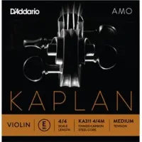 D'addario ka311 4/4m  отдельная струна e для скрипки 4/4 kaplan amo, углеродистая ст, medium tension