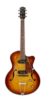 Godin 5th avenue cw kingpin ii cognac burst  полуакустическая электрогитара, цвет санберст