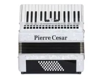 PCA3048B WHP Аккордеон, 48 басов, 30 клавиш в правой руке, 3 регистра, цвет белый перламутр, Pierre Cesar