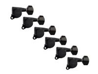 SG381-07-B-L6 Колки для гитары 6л, черные, Gotoh