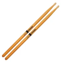 PRO MARK (НЕ ДЛЯ ПРОДАЖИ) ANTON FIG ACTIVEGRIP 595 барабанные палочки, орех, круглый деревянный наконечник, цвет чёрный