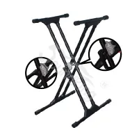 DF160 Стойка для клавишных инструментов, двойная, с зажимом, Soundking
