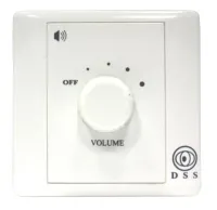 DSS H-01-10W настенный регулятор громкости, 5 позиций, 10 Вт, панель пластик, цвет белый