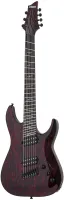SCHECTER C-7 MULTISCALE SILVER MOUTAIN BLOOD MOON - 7-струнная электрогитара, 24 лада, мультимензура, корпус: красное дерево, гриф: красное дерево, 3 куска, вклееный, накладка:черное дерево, звукосниматели HH Schecter USA Sonic Seducer, регулировки: 2х гр