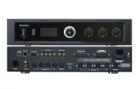 GONSIN TC-Z4 Центральный блок для конференц-системы с функцией синхроперевода. Подключение до 40 консолей. Подавитель обратной акустической связи. Функция записи. Эквалайзер. RS-232, RS-485. Видеоматрица 4х1+1. 2U/19".