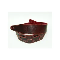 FL60007L21L Leather 21 Ремень для гитары, кожаный, бордо, Fidel