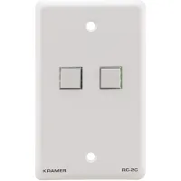 Kramer RC-2C/US(W)- Контроллер RS-232 и ИК, выполненный в виде стенной панели с 2-мя кнопками