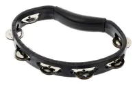 HTBK Headliner Hand Held Тамбурин, 1 ряд бубенцов, черный, Meinl