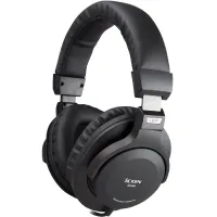 iCON HP-200 - Наушники динамические закрытого типа, circumaural дизайн, частотный диапазон 16-22000 Гц, чувствительность 98 дБ, сопротивление 32 Ом, максимальная мощность 600 мВт, кабель 3 м с разъемом 3,5 мм mini Jack и адаптером 6,3 мм