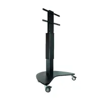 OMB SLIM UP-DOWN TROLLEY 2.0 (black) - Стойка моторизированная на колесах для монитора 65"