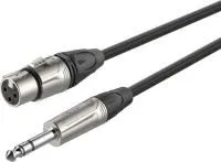 ROXTONE DMXJ220/5 Кабель микрофонный, MC002 (D: 6мм), XLR (3PF) -  6.3mm JACK (S), 5м