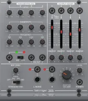 Behringer 305 EQ/MIXER/OUTPUT аналоговый EQ/MIXER/OUTPUT модуль для Eurorack