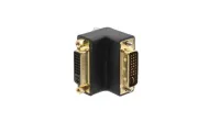 Адаптер для цифровых интерфейсов [99-9596011] Kramer Electronics [AD-DF/DM/RA] DVI розетка на DVI вилку (угловой)