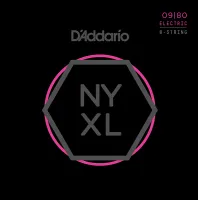 NYXL0980 NYXL Комплект струн для 8-струнной электрогитары, Super Light, 09-80, D'Addario