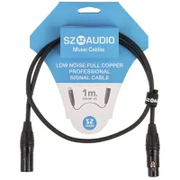 SZ-Audio XLRm - XLRf 1m Black - Кабели микрофонные