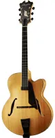 Archtop guitar Peerless Imperial NA - Large jazz 17-inch archtop with carved spruce top and solid maple body. 625 mm scale, ebony fretboard and details, floating mini humbucker. Natural color.