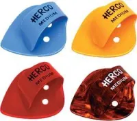 Herco he113 thumbpick heavy 24pack  когти для большого пальца, толстые, разные цвета, 24 шт.