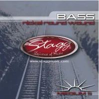 STAGG BA-4525-5S Струны для бас-гитары. Для 5-струнного баса, средние (45-65-85-105-125), никелированная навивка