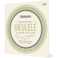 D'ADDARIO EJ65S - струны для укулеле сопрано, чистый нейлон