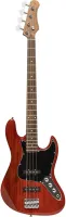 STAGG SBJ-30 STF RED - бас-гитара, 20 ладов, корпус: павловния, гриф: жжёный клен, на болтах, накладка: палисандр, звуковсниматели: 2x JB, регулировки: 2х громкость, 1х тон, цвет: красный