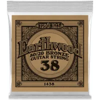 ERNIE BALL 1438 Earthwood 80/20 .038 - Струна одиночная для акустической гитары