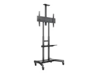 Multibrackets M4627 - Мобильная стойка для видеоконференцсистемы с дисплеем 55" - 80", черный цвет, полка для камеры