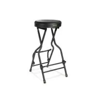 Gravity FG SEAT 1 - Стул складной с держателем для гитары и с подставкой для ног. Высота: 720 мм. Максимальная нагрузка: 120 кг. Диаметр сиденья: 340 мм. Регудировка подставки для ног: 180-300 мм. Вес: 6.3 кг