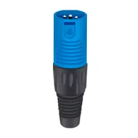 Taverlab D1039M-Blue - Разъём 3PIN XLR папа, пластик, синий