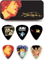 DUNLOP JН-PT03Н Electric Ladyland Pick Tin набор медиаторов в жестяном футляре, жесткие, 12 шт
